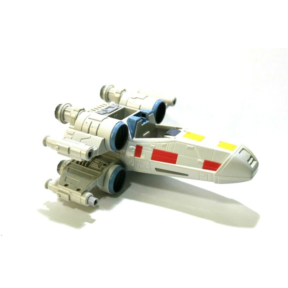 Hasbro Star Wars X-Wing Fighter Ship 9" Toy Sounds Work 2004 Galactic Heroes VTG